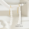 Round Stainless Steel Dangle Earrings KP1925-3