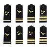 SUPERFINDINGS 4 Pairs 4 Styles Polyester Fiber Epaulettes DIY-FH0007-14A-1