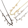 Brass Rolo & Flat Sequin Chains Necklaces for Women NJEW-D302-56-2