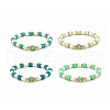 Handmade Polymer Clay Stretch Bracelet Sets BJEW-JB08766-1