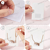 SUNNYCLUE 150Pcs Plastic Necklace Chain Adhesive Pouch for Necklace Display Cards AJEW-SC0003-43-3