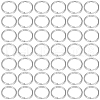 SOFPLATE 500Pcs 304 Stainless Steel Split Rings STAS-SP0001-66D-1