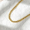 Brass Link Chain Necklaces for Women NJEW-K282-06G-3