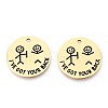 201 Stainless Steel Pendants STAS-T064-37G-17-2
