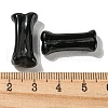 Natural Obsidian Dog Bone Shape Sculptures DJEW-G033-01A-13-3