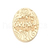 Golden Tone Wax Seal Brass Stamp Heads AJEW-U008-02G-20-2
