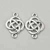 Tibetan Style Alloy Knot Connector Charms FIND-WH0432-92F-1