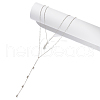 925 Sterling Silver Double Layer Necklaces NJEW-L116-09P-2