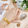 SUPERFINDINGS 3Pcs 3 Colors Alloy Interchangeable Snap  Bangle Settings BJEW-FH0001-04-4