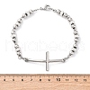 201 Stainless Steel Link Chain Bracelets BJEW-A032-02P-02-3