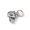 925 Sterling Silver Dove Charms STER-R012-02AS-2