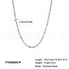 Minimalist Stainless Steel Chain Necklaces for Women OT8500-2-1