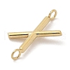 304 Stainless Steel Letter Connector Charms STAS-M108-01G-24-2
