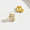 Fashionable Cross S925 Sterling Silver Clear Cubic Zirconia Stud Earrings BO3821-3