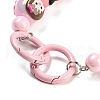 Hand Painted Acrylic with Enamel Beads MACR-K354-28-5