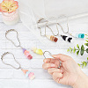12Pcs 12 Color Iron Shower Bathroom Curtain Rings HJEW-AB00221-3