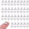 Unicraftale 100Pcs 202 Stainless Steel Bead Cap Pendant Bails STAS-UN0034-88-1