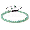 4mm Natural Green Aventurine Beaded Braided Bracelets SY1950-4-1