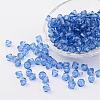 Faceted Bicone Transparent Acrylic Beads DBB6mm-63-1
