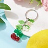Fruits & Leaf Acrylic Pendant Keychain KEYC-JKC00680-01-2