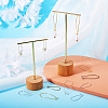 Brass Hoop Earrings Findings Kidney Ear Wires KK-TA0007-10-6