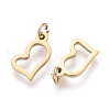 Ion Plating(IP) 304 Stainless Steel Charms STAS-H100-29G-3