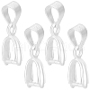 CREATCABIN 12Pcs 925 Sterling Silver Ice Pick Pinch Bails STER-CN0001-38-1