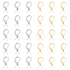 CHGCRAFT 30Pcs 2 Colors 304 Stainless Steel Leverback Earring Findings STAS-CA0001-88-1