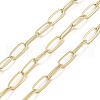 Rack Plating Oval Brass Curb Chains CHC-A010-01G-02-1