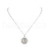 Non-Tarnish 304 Stainless Steel Pendant Necklace for Girl Women NJEW-JN04280-02-4