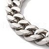 Tarnish Resistant 201 Stainless Steel Cuban Link Chain Bracelets BJEW-H612-03P-2