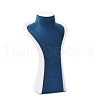 Bust Shaped PU Leather Jewelry Display Stands for Necklaces AJEW-A068-03A-2