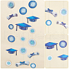 Graduation Theme Plastic Garland HJEW-WH0042-44-4