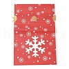 Christmas Snowflake Plastic Packing Pouches Drawstring Bags ABAG-Q053-03H-2