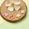 20Pcs 4 Colors Autumn Theme Alloy Enamel Charms ENAM-YW0003-40-2