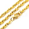 Fashionable 304 Stainless Steel Rope Chain Necklace Making STAS-A028-N039G-L-2