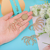 CHGCRAFT 4Pcs Brass Hair Findings KK-CA0002-78-3