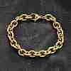 304 Stainless Steel Cable Chain Bracelets for Women BJEW-Q050-01B-G-2