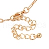 Alloy Rhinestone Pendant Necklaces for Women NJEW-U013-10G-02-4