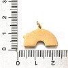 Pride 304 Stainless Steel Enamel Pendants STAS-B079-01G-12-3