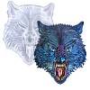 Wolf Head DIY Silicone Molds AJEW-D052-03-1