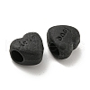 Spray Painted Alloy European Beads FIND-G064-15-2