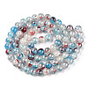 Baking Painted Crackle Glass Bead Strands DGLA-R053-05I-2