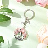 Flat Round with Tree of Life Alloy Keychains KEYC-MZ00039-4