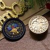 Christmas Series Wax Seal Brass Stamp Head AJEW-M037-01G-09-1