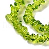 Spray Painted Transparent Glass Beads Strands GLAA-P060-01A-11-3