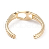 Brass Cuff Rings RJEW-B034-01G-2