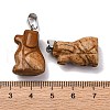 Natural Picture Jasper Pendants G-B127-07P-09-4