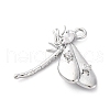 Brass Pave Cubic Zirconia Pendants KK-E793-27P-2