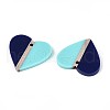 Opaque Resin & Wood Pendants RESI-T057-70A-2